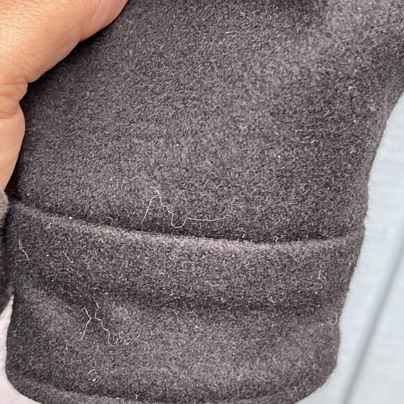 Michael Kors Pea coat Mens Large Black Wool Blend Button Up Utility Overcoat - Picture 6 of 9